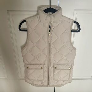 J. Crew - Ivory Puffer Vest
